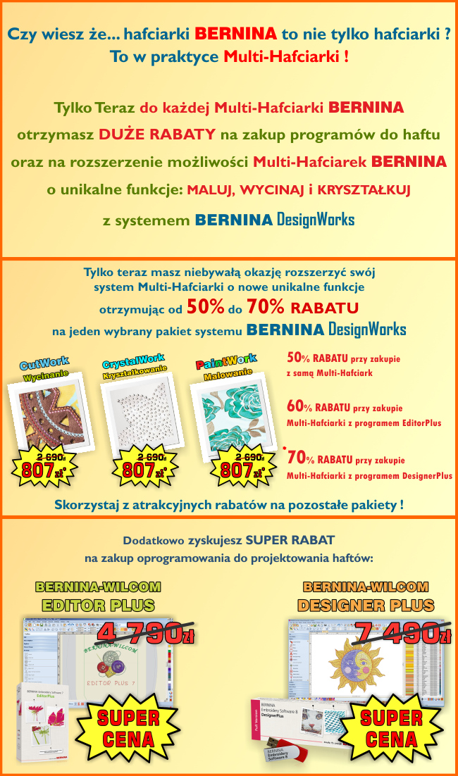 Promocje Multi-Hafciarek BERNINA